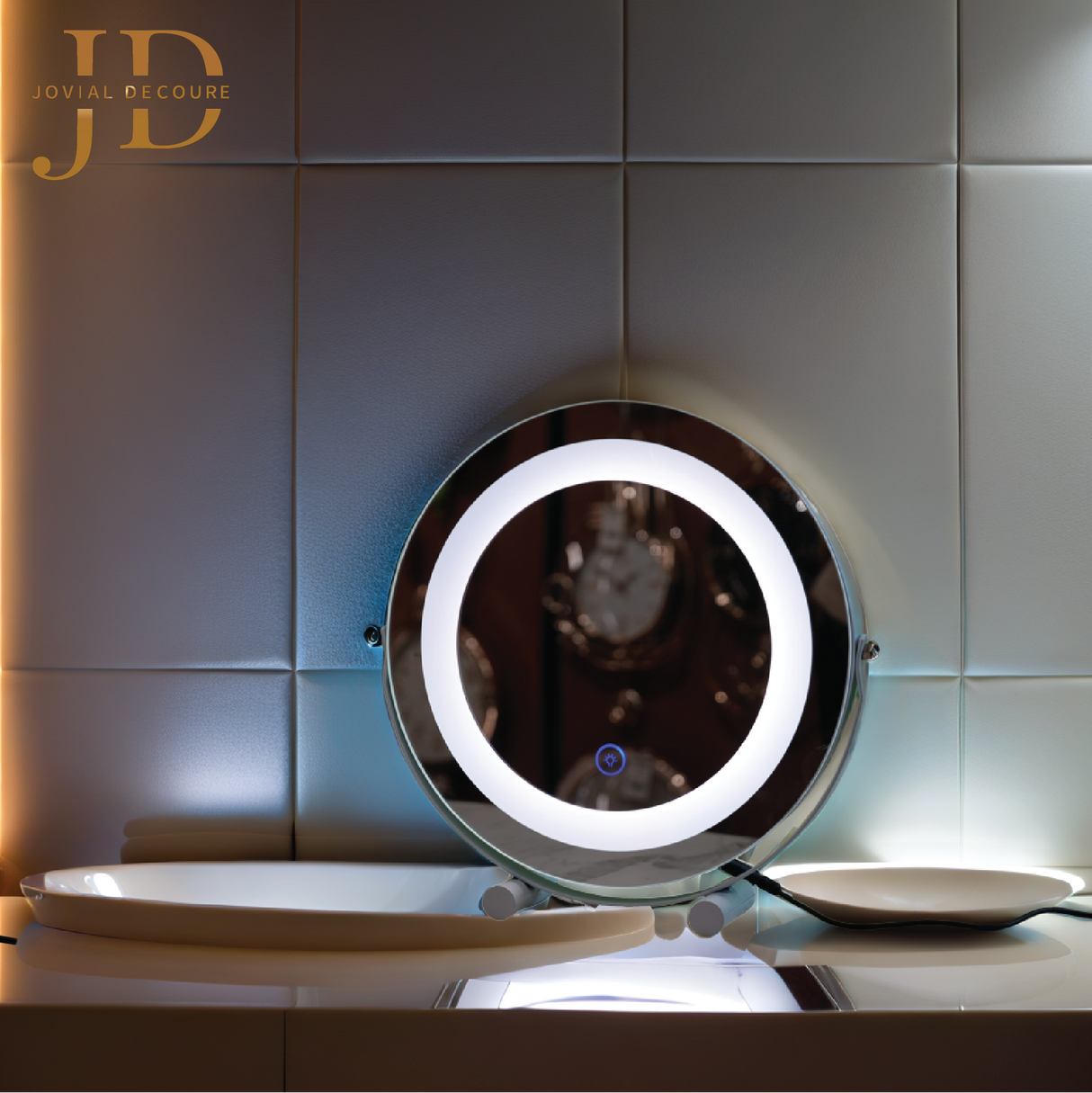 Table Mirror Medium Round 3 Colours Light