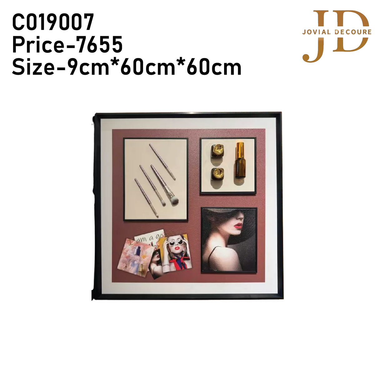 Lady Makeup Kit 3D WallArt