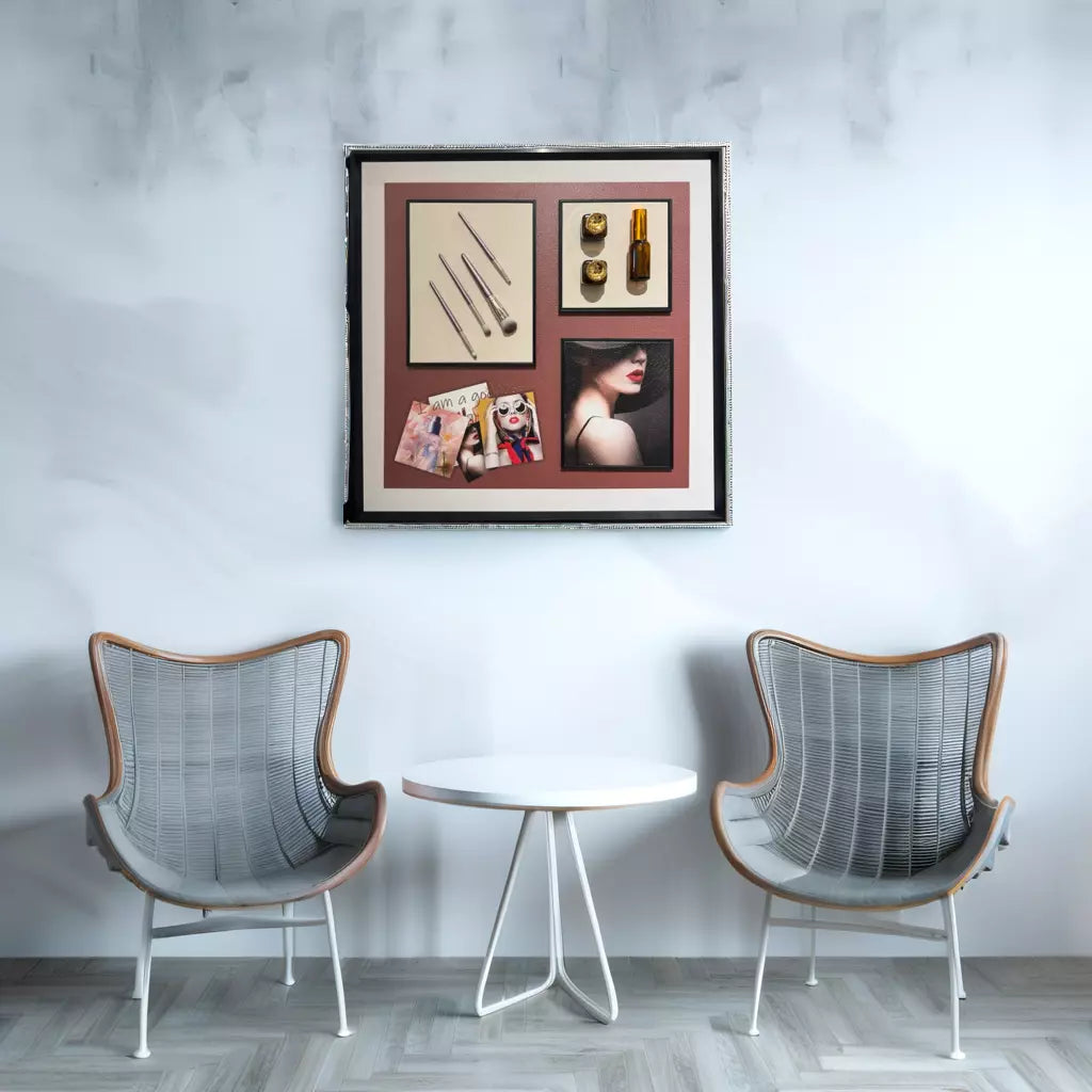 Lady Makeup Kit 3D WallArt