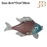 Large Mouth Blown Glass Fish Antique