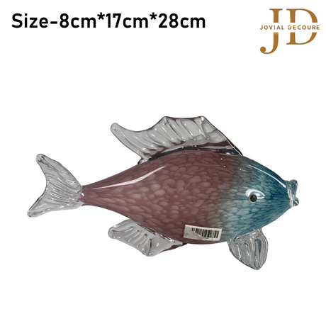 Large Mouth Blown Glass Fish Antique