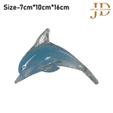 Small Swirl Glass Dolphin Antique