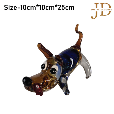 Dog Handcrafted Art Glass Antique