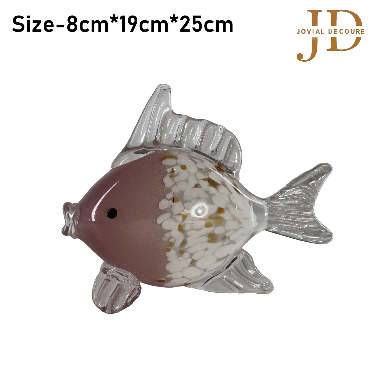 Large Mouth Blown Glass Fish Antique