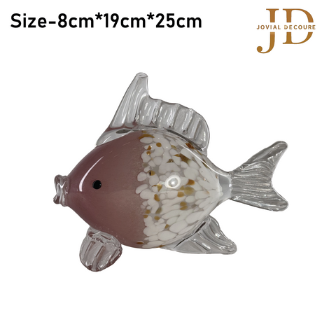 Large Mouth Blown Glass Fish Antique
