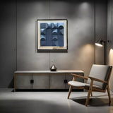 Blue Squares 3D Wallart