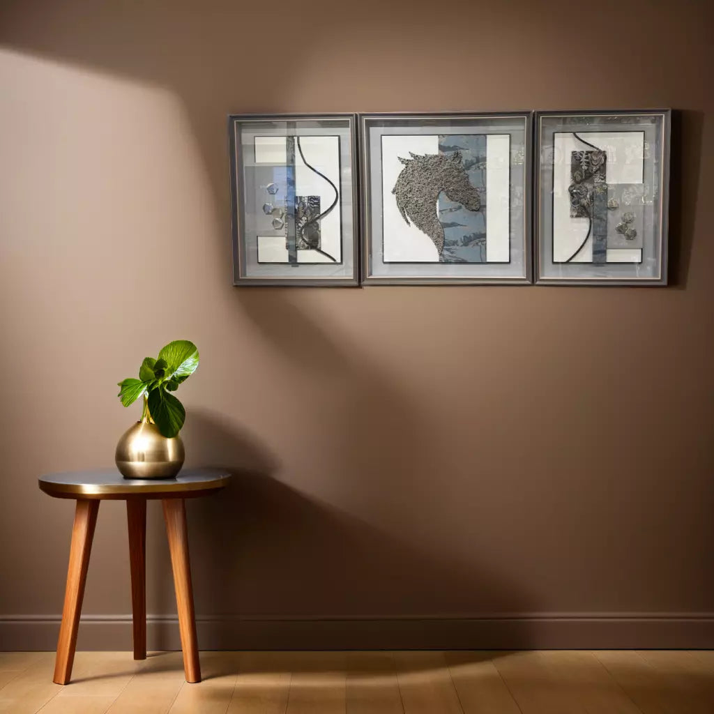 Horse Face Art Frames Set of 3