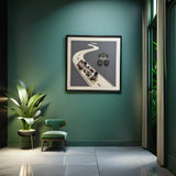Car On Track 3D WallArt 01
