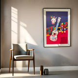 Girl Guitar 3D WallArt