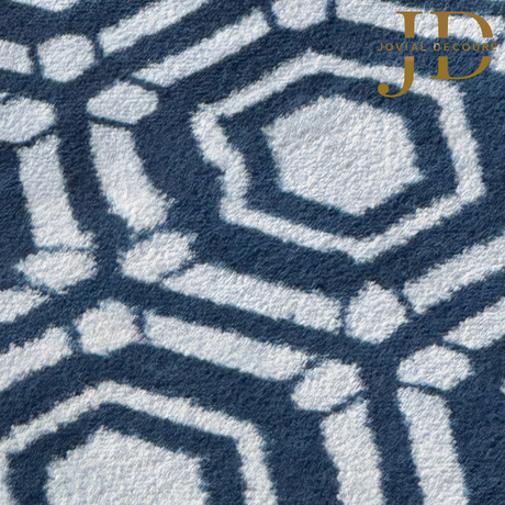 Doormat Hexagonal Design Blue (40cmx60cm)