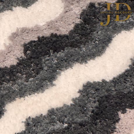 Doormat ZigZag Black&White Multicolour Anti-Slip (40cmx60cm)