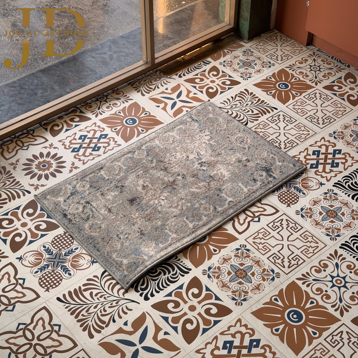 Doormat Abstract Grey Design Four Seasons (40cmx60cm)