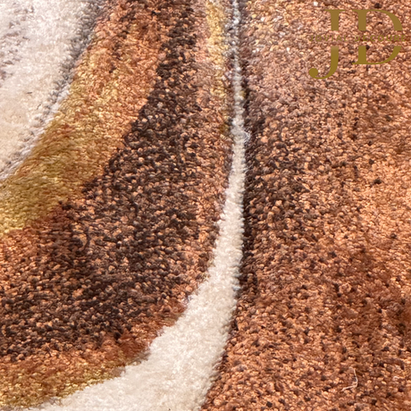 Doormat Waves Brown Design (50cmx75cm)