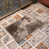 Doormat Abstract Design Brown (40cmx60cm)