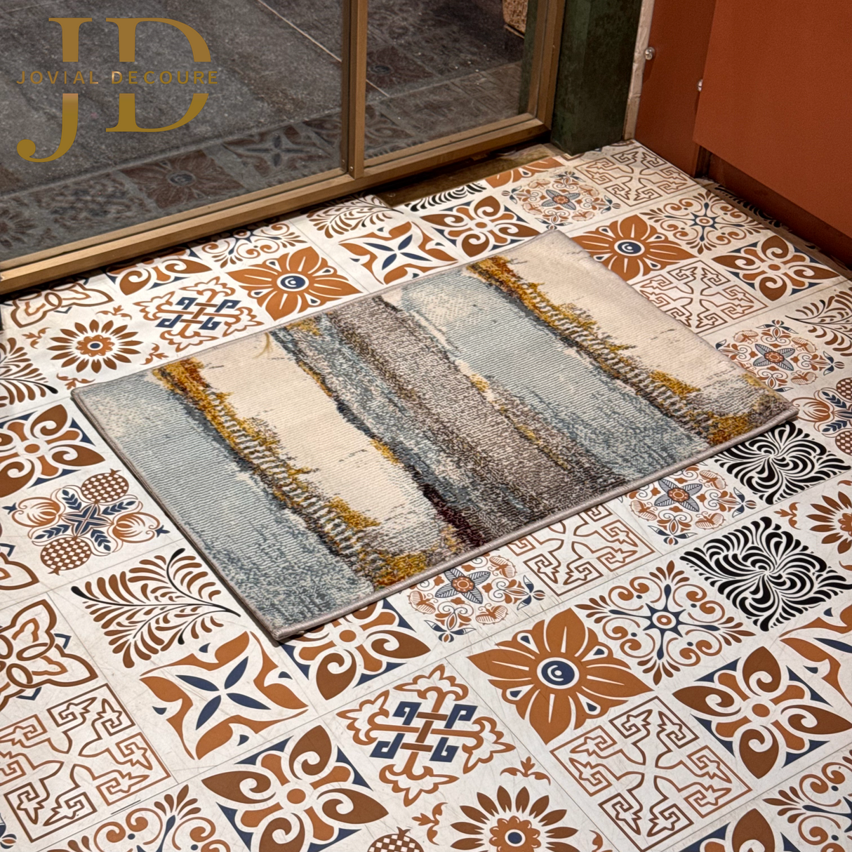 Doormat Waves Beige Design (50cmx75cm)