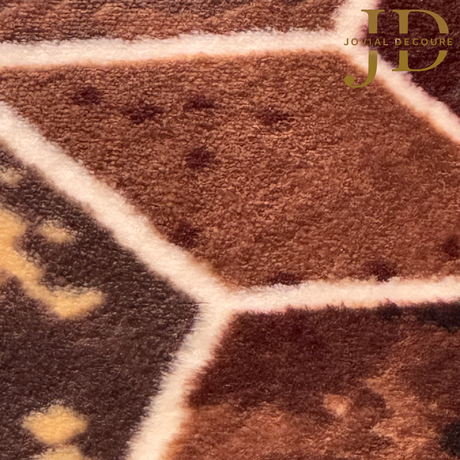 Doormat Hexagonal Design Brown (40cmx60cm)
