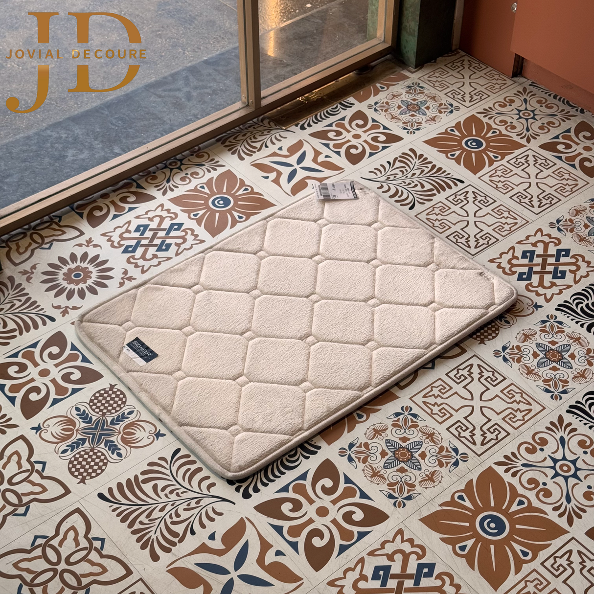 Doormat Memory Foam Geometric Pattern Soft (40cmx60cm)