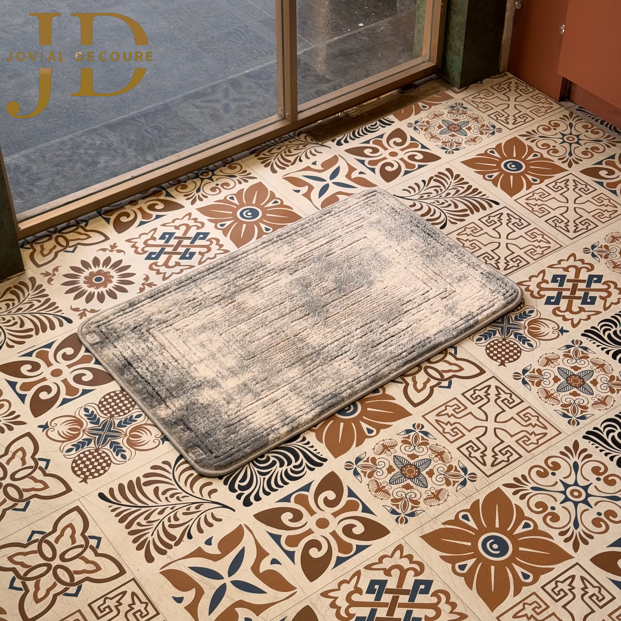 Doormat Abstract White Design (40cmx60cm)