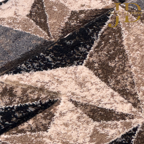 Doormat Triangular Design Black Multicolour (40cmx60cm)
