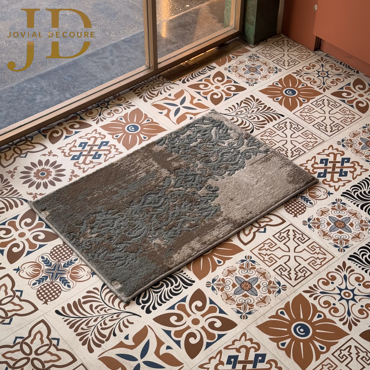 Doormat Abstract Grey Design Aldo (40cmx60cm)
