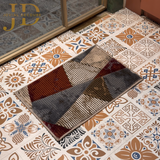 Doormat Reddish-Blue Geometry Design (40cmx60cm)