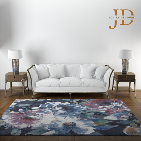 Carpet Aquarius Floral Blue