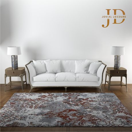 Carpet Alan Red Grey