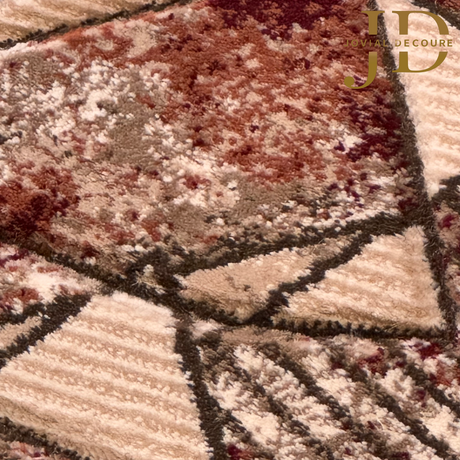 Doormat Triangular Design Maroon Multicolour (40cmx60cm)