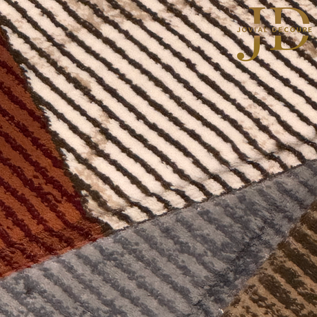 Doormat Reddish-Blue Geometry Design (40cmx60cm)