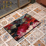 Doormat Floral Design Multicolored (40cmx60cm)