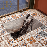 Doormat Abstract Design Grey-Brown (50cmx75cm)
