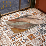 Doormat Leafy Design Multicolour (50cmx75cm)