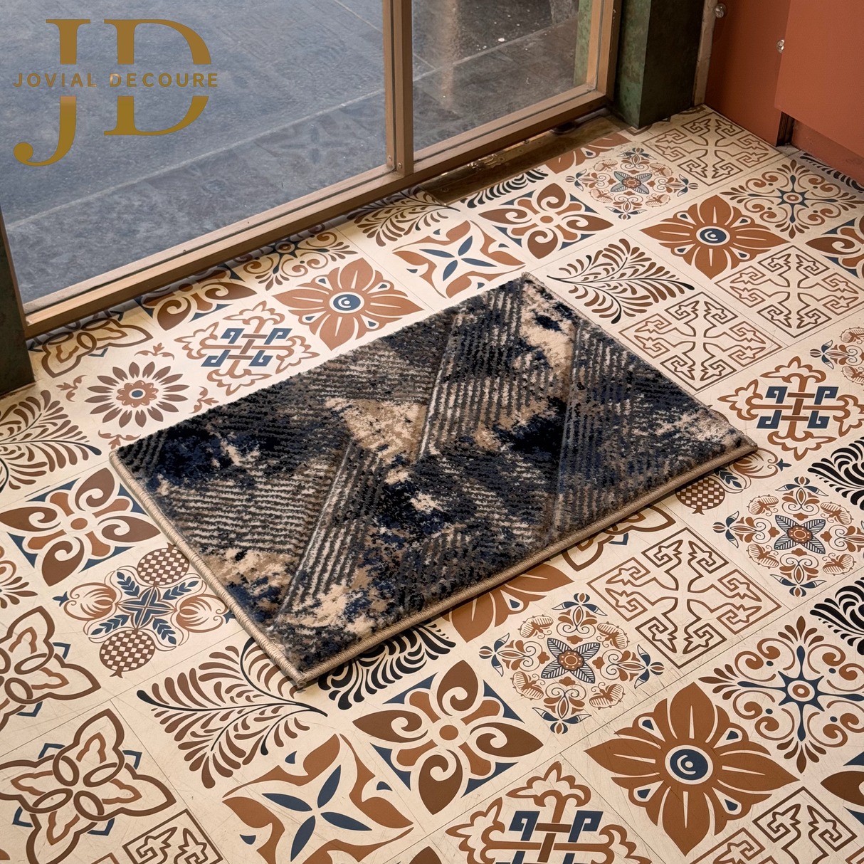 Doormat Abstract Design Black (40cmx60cm)