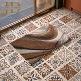 Doormat Waves Design Brown Multicolour (40cmx60cm)