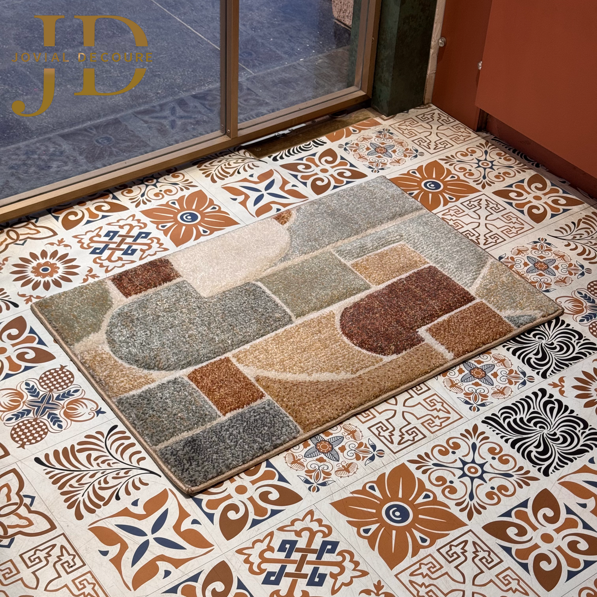 Doormat Modern Multicoloured Design (50cmx75cm)