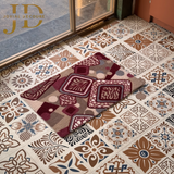 Doormat Floral Design Multicolored (40cmx60cm)