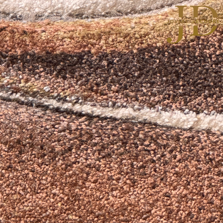 Doormat Waves Design Brown Multicolour (40cmx60cm)