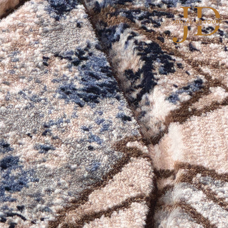 Doormat Triangular Design NavyBlue Beige Multicolour (40cmx60cm)
