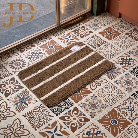Doormat Lines Black&White Anti-Slip (40cmx60cm)