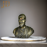 Chhatrapati Shivaji Maharaj Idol Gold-Toned