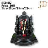 Chhatrapati Shivaji Maharaj on Sinhasan Black Medium