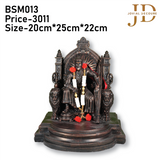Chhatrapati Shivaji Maharaj on Sinhasan Copper Medium
