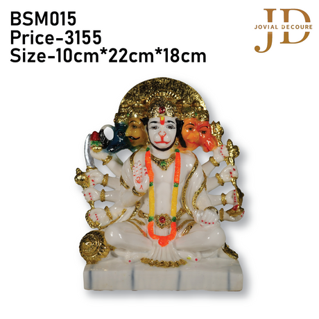 Marble Panchmukhi Hanuman Ji Small