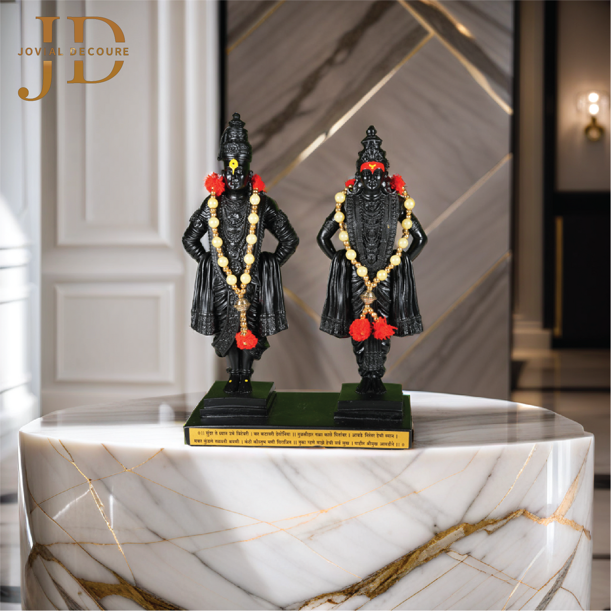 Vitthal Rukmini Idol Black