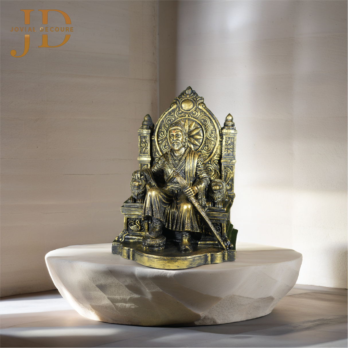 Chhatrapati Shivaji Maharaj Gold Idol