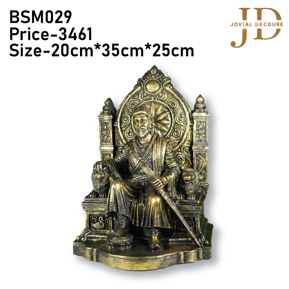 Chhatrapati Shivaji Maharaj Gold Idol