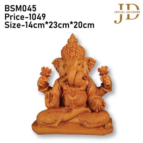 Lord Ganesha Idol Orange