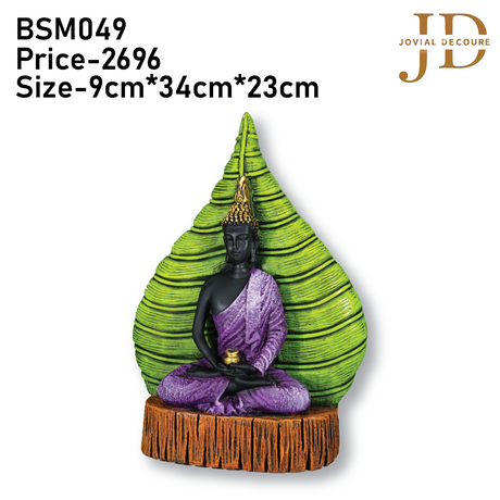 Lord Buddha with Leaf Statue