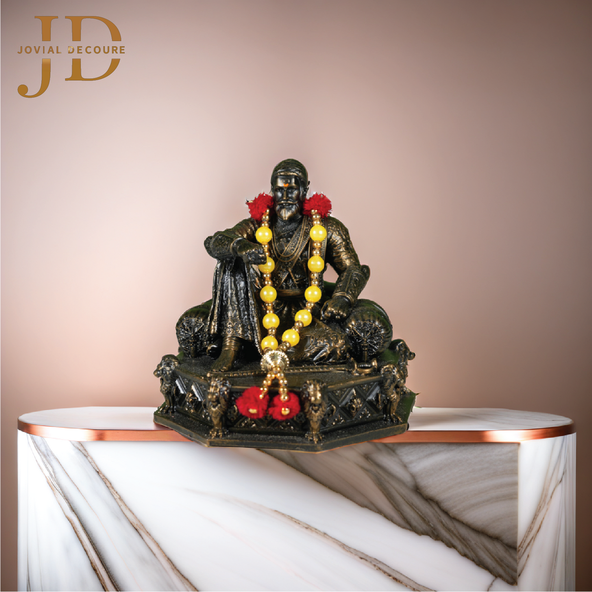Chhatrapati Shivaji Maharaj Idol Gold Small