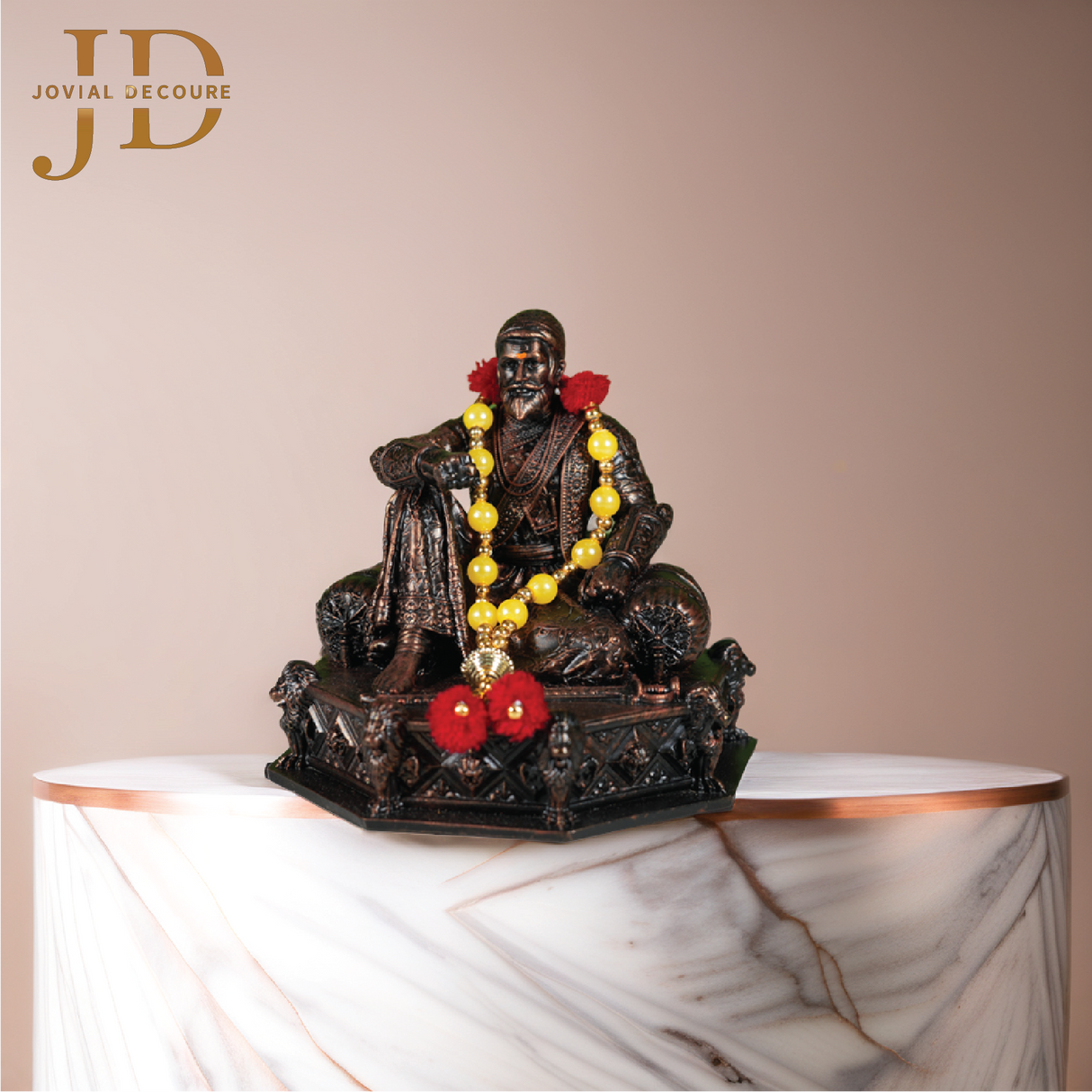 Chhatrapati Shivaji Maharaj Idol Copper Small